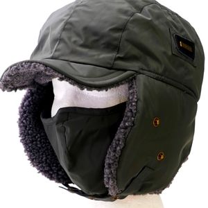 3/$90 Fancet Bomber Hat w Removable Facemask